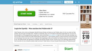 
                            7. Login bei Spotify - Was machen bei Fehlercode 3? (Musik, Anmeldung ...