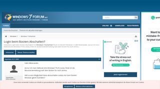 
                            12. Login beim Booten Abschalten? - Windows 7 Forum