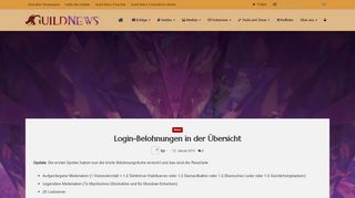 
                            8. Login-Belohnungen in der Übersicht - Guildnews