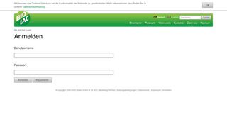 
                            6. Login / Benutzer - eZ Publish - Biolac