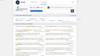 
                            10. Login-Berechtigung - Traduction en français – dictionnaire Linguee