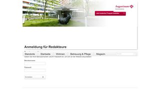 
                            7. Login-Bereich - Augustinum