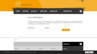 
                            9. Login-Bereich - Bund Deutscher Baumeister