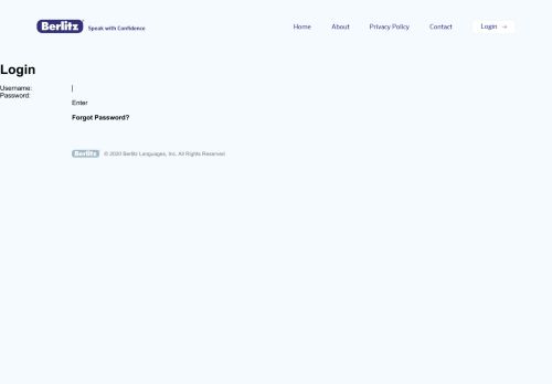
                            1. Login - Berlitz Virtual Classroom