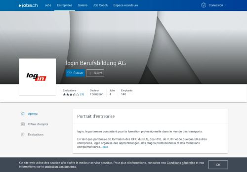 
                            8. login Berufsbildung AG - 6 offres d'emploi sur jobs.ch
