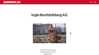 
                            5. login Berufsbildung AG - Bauberufe.ch
