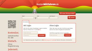 
                            3. Login | BesserMitfahren.de