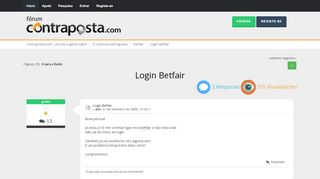 
                            10. Login Betfair - Betfair - contraposta.com - Já toda a gente sabe!