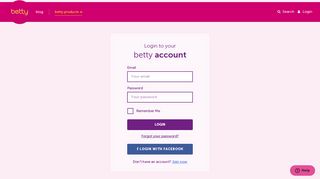 
                            7. Login - Bettybox