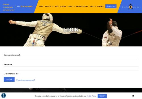 
                            11. Login | Beverly Hills Fencers' Club