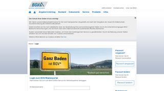 
                            3. Login // BGV Maklerportal - BGV / Badische Versicherungen