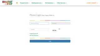 
                            2. login - BharatPay Prepaid Card