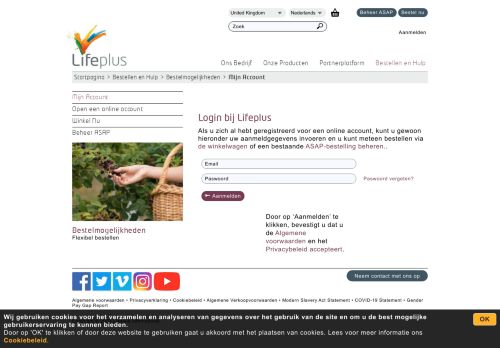 
                            3. Login bij Lifeplus