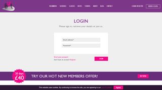 
                            3. Login - Bikram Yoga London