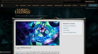 
                            1. Login-Bildschirme! | League of Legends