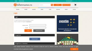 
                            7. Login - biletmaster.ro