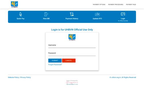 
                            3. Login - Bill Payment - uhbvn