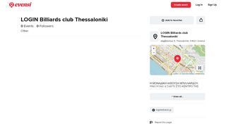 
                            8. LOGIN Billiards club Thessaloniki - Evensi