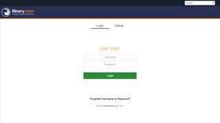 
                            9. Login - Binary.com