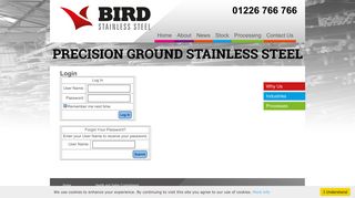 
                            4. Login - Bird Stainless