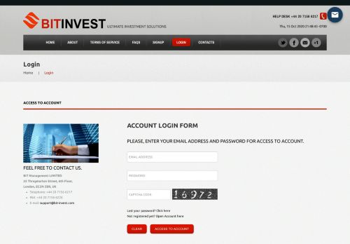 
                            1. Login - Bit-Invest.com | Ultimate Investment Solutions