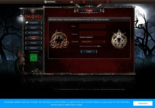 
                            6. Login - BiteFight 20.Grafschaft - Das kostenlose online Abenteuer ...