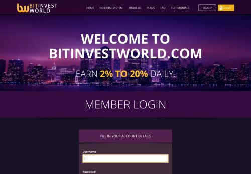 
                            10. Login - Bitinvestworld.com