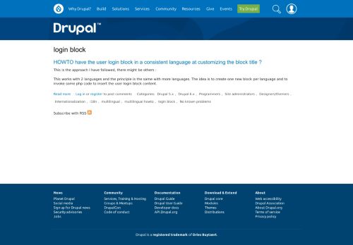 
                            2. login block | Drupal.org