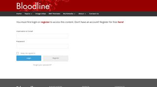 
                            4. Login - Bloodline.net