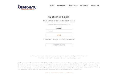 
                            1. Login - Blueberry Payment Solutions
