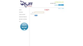 
                            4. Login - Bluff My Call