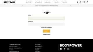 
                            1. Login - BodyPower