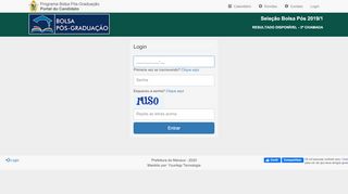 
                            1. Login - Bolsa Pós-Graduação