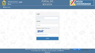 
                            5. Login - Bolsa Universidade