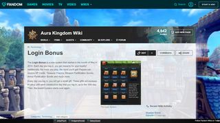 
                            11. Login Bonus | Aura Kingdom Wiki | FANDOM powered by Wikia