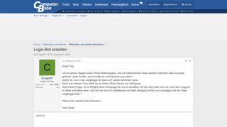 
                            1. Login-Bot erstellen | ComputerBase Forum