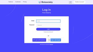 
                            5. Login - Botsociety