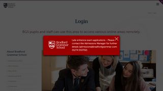 
                            11. Login - Bradford Grammar School