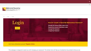 
                            2. Login - Brandman University