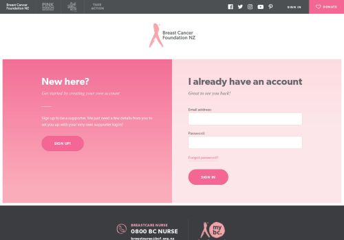 
                            8. Login - Breast Cancer Foundation New Zealand