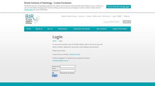 
                            4. Login - British Institute of Radiology