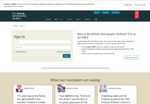 
                            1. Login | British Newspaper Archive