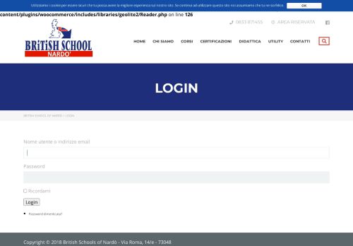 
                            9. Login – British School of Nardò