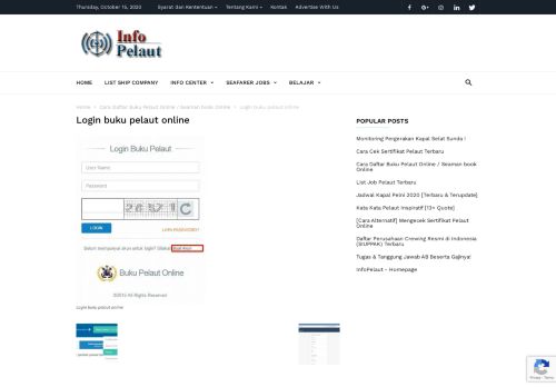 
                            5. Login buku pelaut online - InfoPelaut.Com