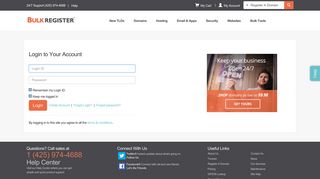 
                            5. Login - BulkRegister - domain name, web site hosting, email ...