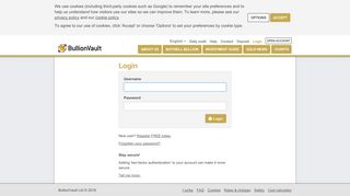 
                            1. Login - BullionVault