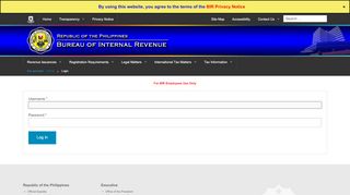 
                            1. Login - Bureau of Internal Revenue