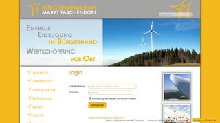 
                            12. Login - Bürgerwindkraft Markt Taschendorf