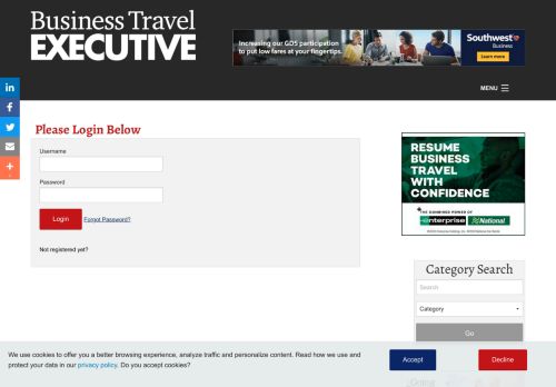 
                            10. Login | Business Travel Executive