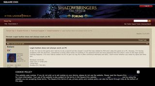
                            1. Login button does not always work on PC - Square Enix